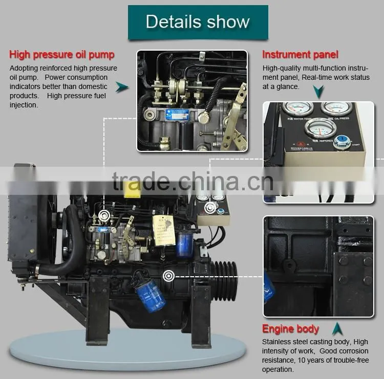 26.5kw 4 cylinder diesel engine for marine diesel genrerator 495CD