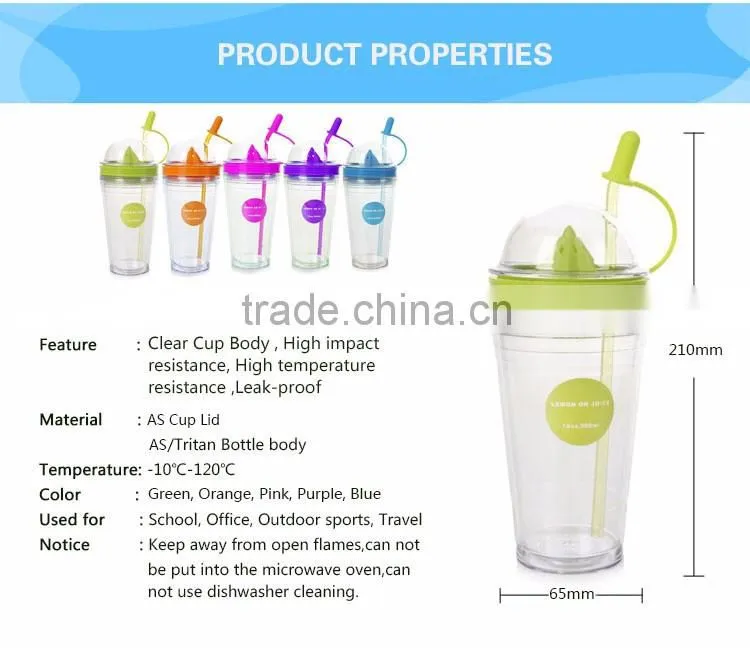 plastic drinking sports reusable water bottle with strap for kids