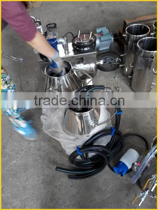 pipeline milking machine group of two buckets