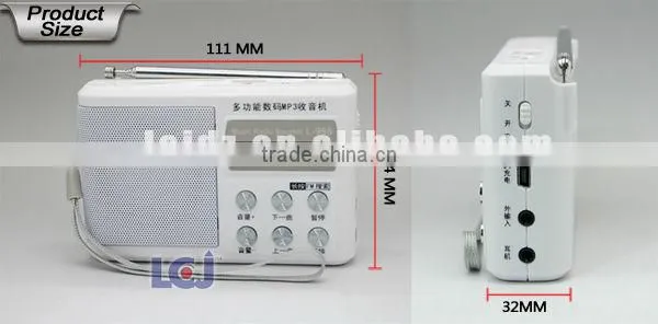 2015 mini active speaker with rechargeable battery