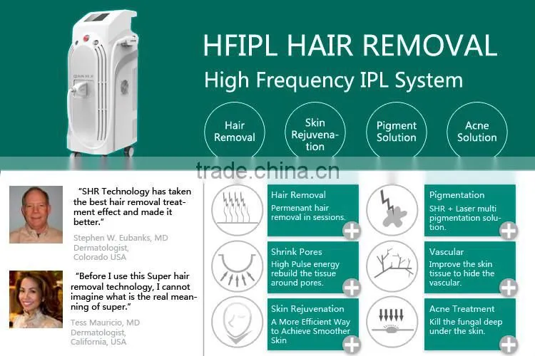 intense pulsed light therapy Hair Removal Machine For Treatment Age Spots And Capillaries