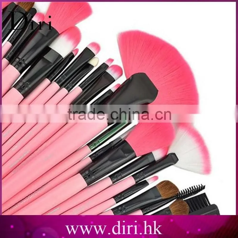 24pcs Professional Cosmetic Makeup Brush Set with Pink Bag