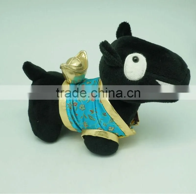 Funny Plush pet dog with clothes