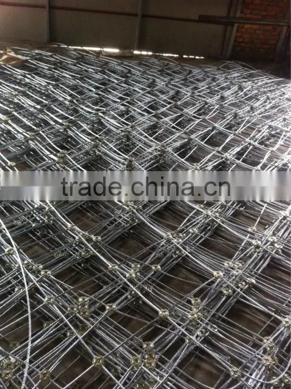 anping china supplier flexible ring network/ passive slope netting/flexible metal mesh netting