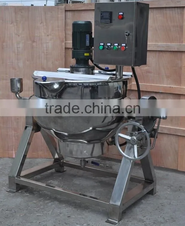 industrial jacketed stainless steel jam making kettle