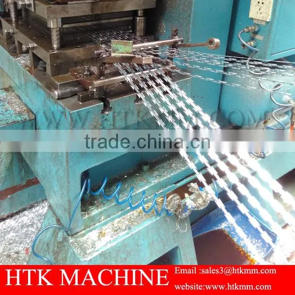 Cross Type Razor Barbed Wire machine/Concertina Razor Barbed Wire/Razor Wire Fence Making machine