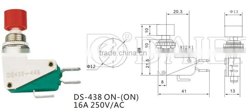 Push button micro switch DS-438