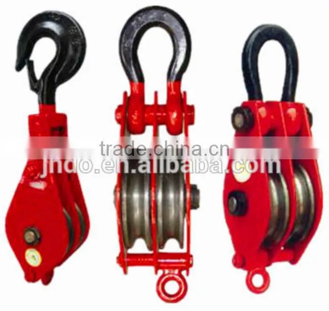 open snatch pulley block single sheave