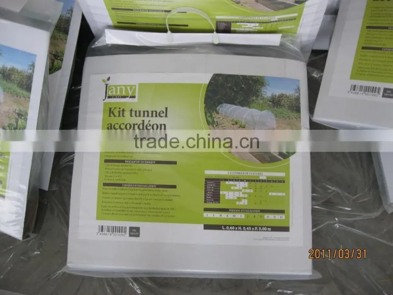 Low cost PE plastic transparent low tunnel film for garden