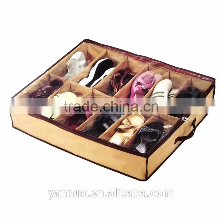 Nonwoven shoe box storage bag home finishing bag As Seen On TV 2017