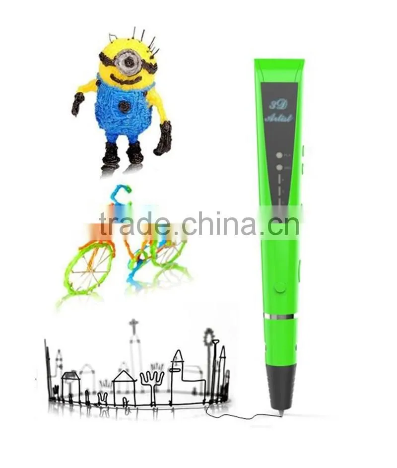 New 3d printer pen 3d doodle pen for abs pla filament printing 3D Creative Pen Printing
