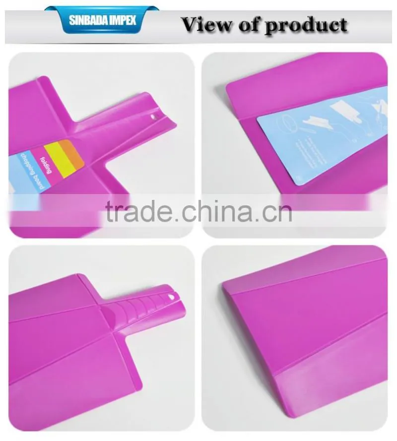 Factory direct plastic folding chopping board with customized color