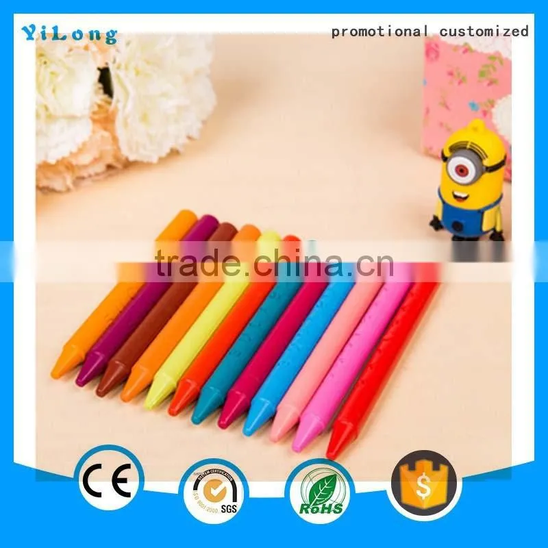China supplier Promotional more colors Custom wax crayon Stacking crayon for kids