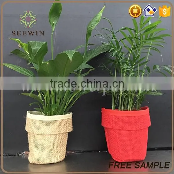 decoration pot golden fabric plant pots wholesale