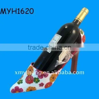 2014 new fashion polyresin floral splash high heel shoe