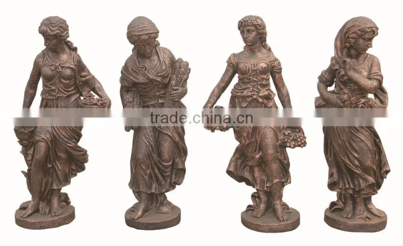 Garden metal statue,antique cast iron statue,outdoor cast iron statue