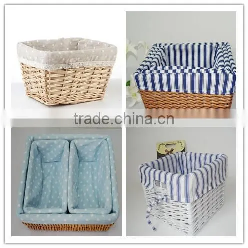 lucky weave Home and Garden rattan cutlery basket with handle