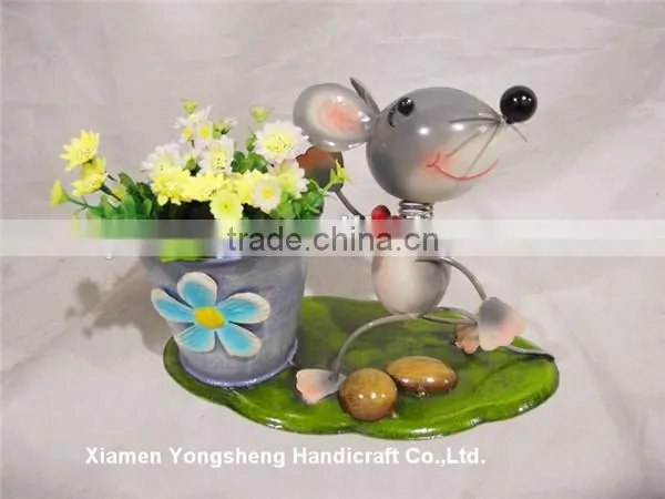 YS12619 Animal Theme metal crafts garden decoration with cheapest wholesale price for fast delivery days