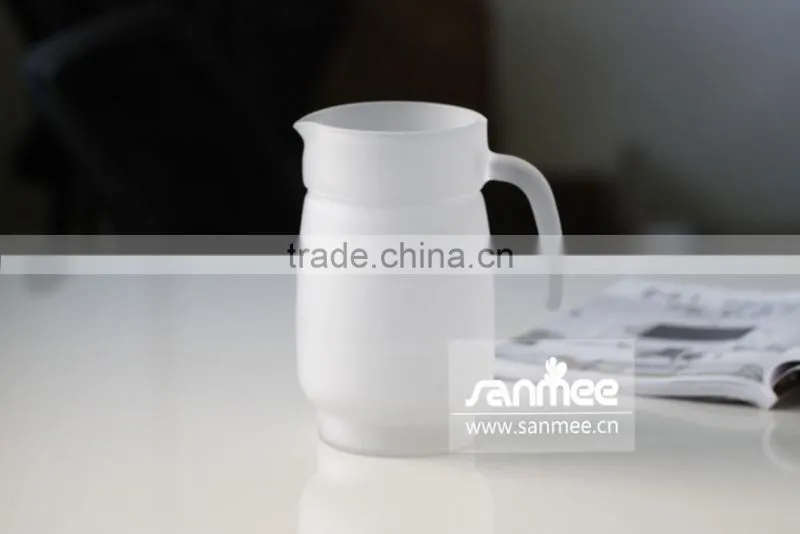 1.6L Frosted Decal Logo Glass Water Jug