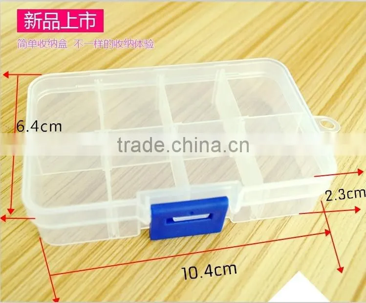 10cm Adjustable Clearly Crafts Storage Stock Case Pill Box 8 compartments