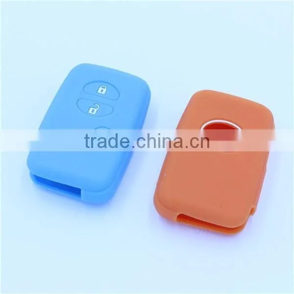 for Toyota Land Cruiser Prado(2010) Camry Highlander Prado Silicone 3 Buttons Car Remote Fob Shell Key Holder Case Skin Cover