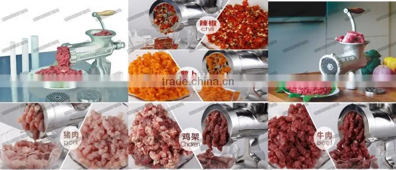 32# hot sell manual meat grinder/ stainless steel meat mincer