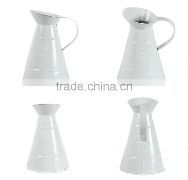Flower galvanized powder coating bottle watering jug for plants decorative water jugs