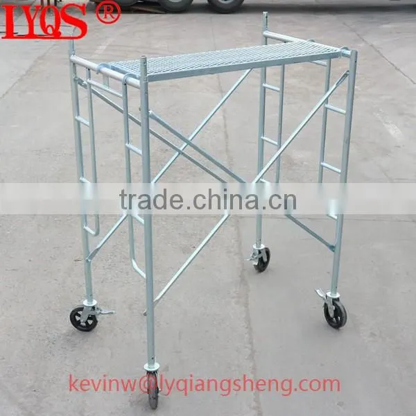 Ladder frame scaffolding platform for construction