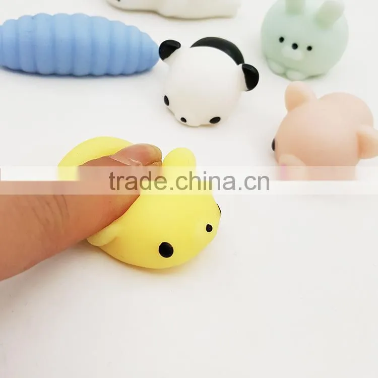 sticky on the wall toys sticky window toys promotion toys TPR soft cute animals