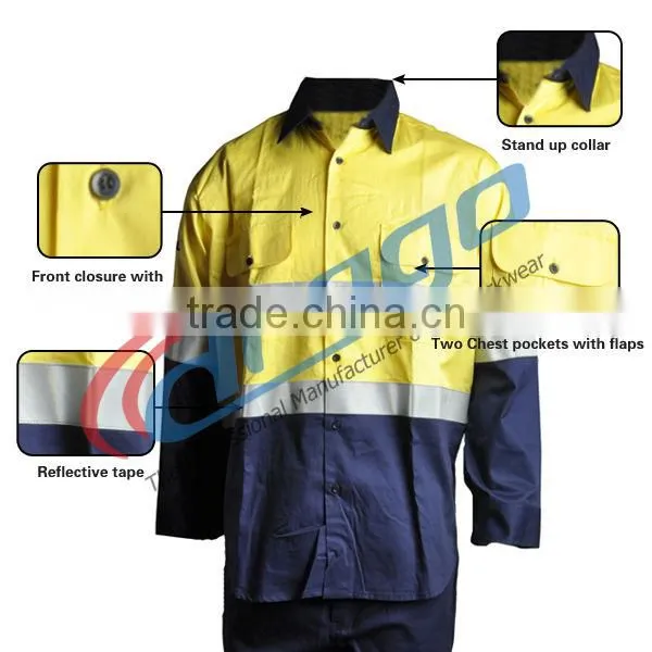 UPF 50+ sun protection shirt for mining workman