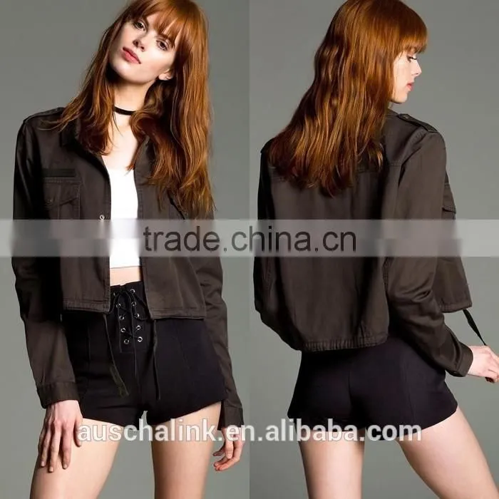 OEM service newest cropped cheap varsity jacket made in china