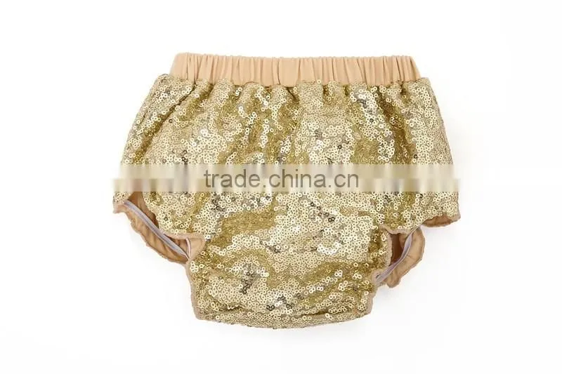 2017 Newborn fashion baby sequin bloomer baby sparkle underwear children diaper cover
