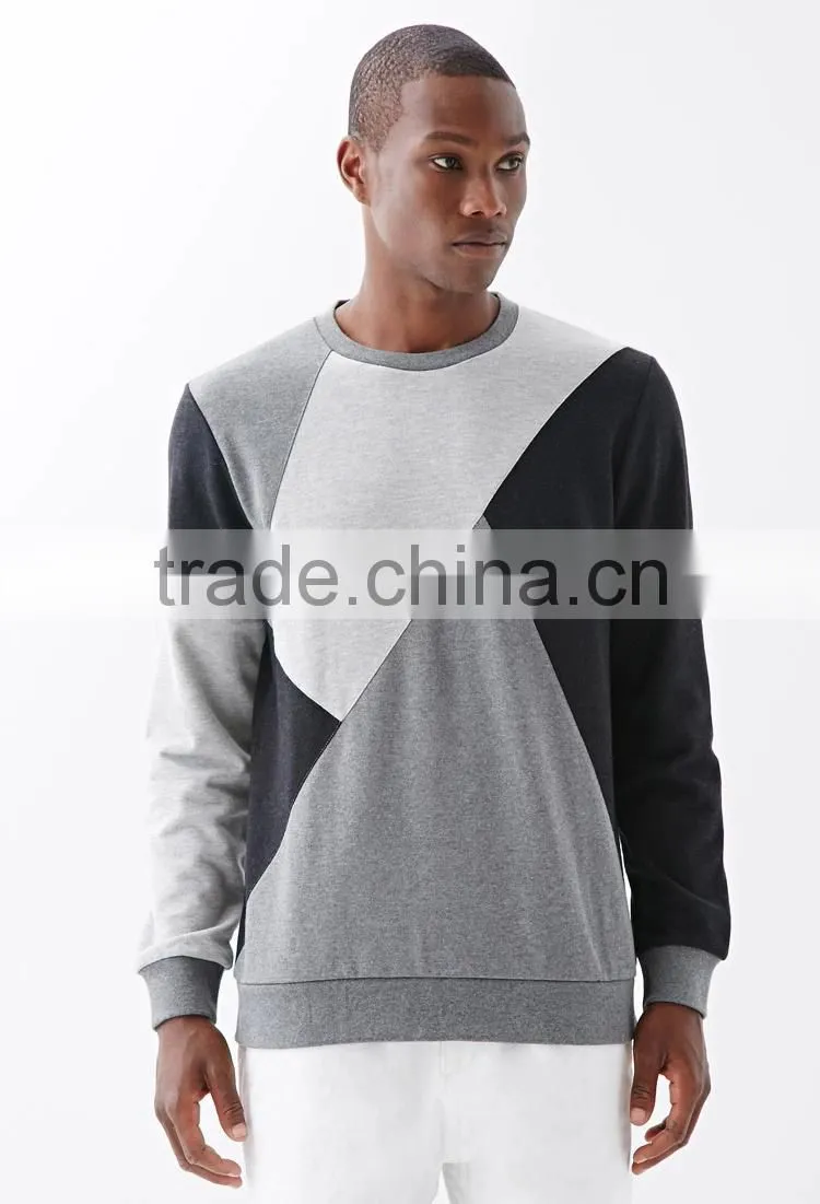 2016 split joint new design crewneck mens custom sweatshirt