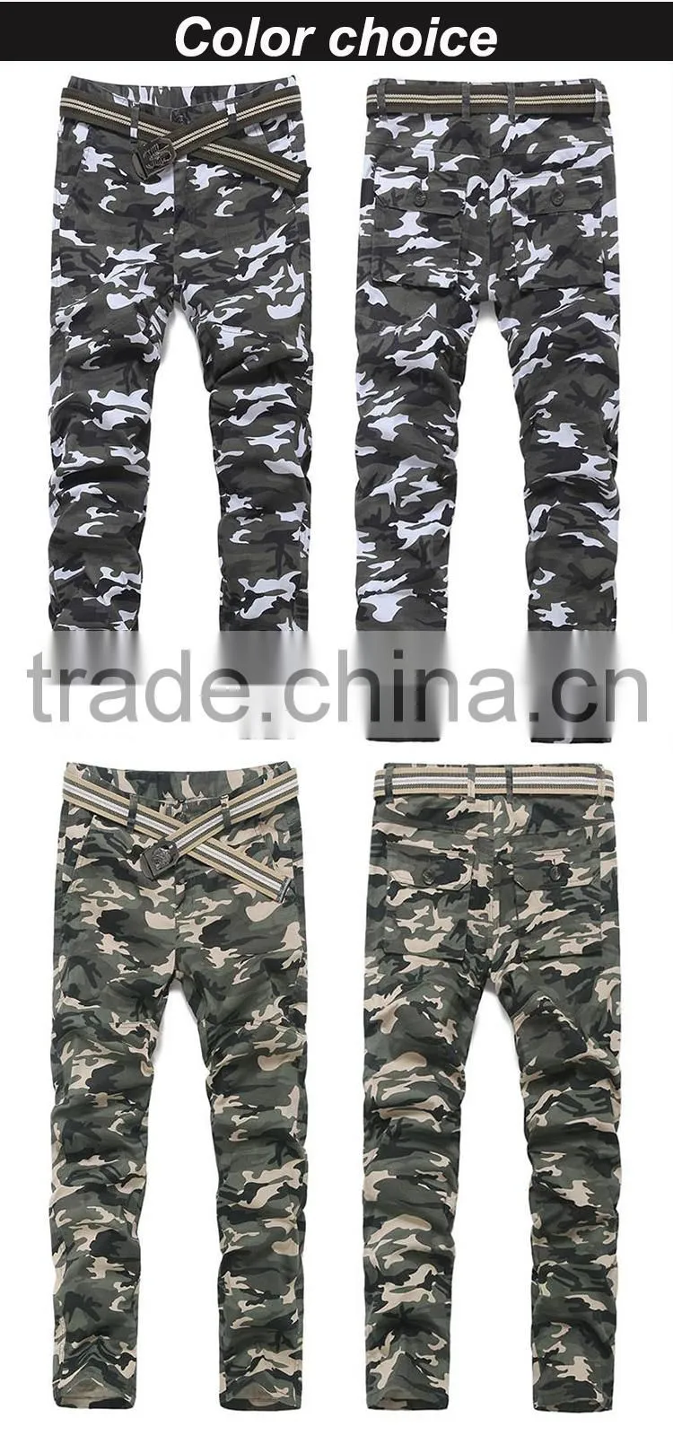 Hot sale custom mens track jogger military cargo pants cheap casual skinny army trousers