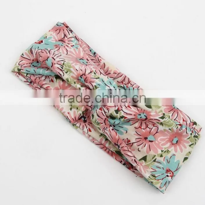 F20073NCheap women elastic hariband Bohemia hair ribbons