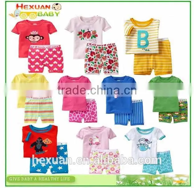 new style wholesale Printed 100% Cotton Baby Pajamas