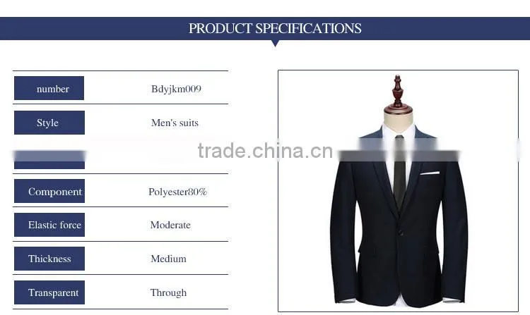 China Manufacturte Factory Wholesale bespoke men suit design