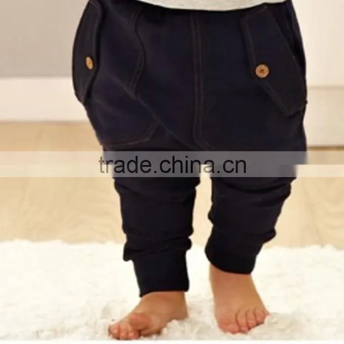 2016 Fall Boy Clothing Sets Grey Top Navy Pants Baby Infant Wear Free Shipping CS40803-23