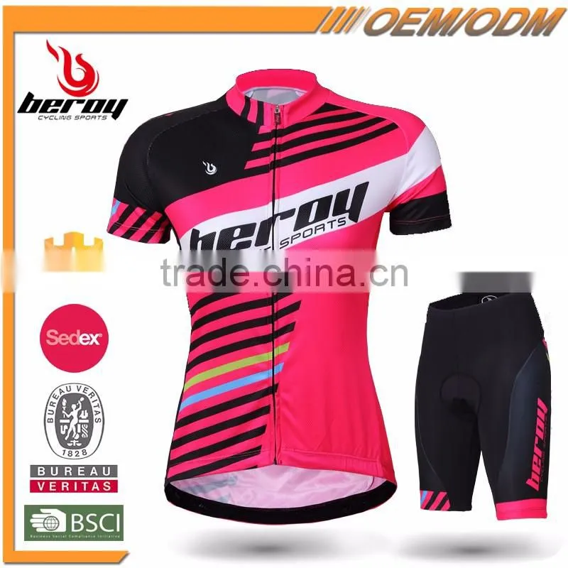 BEROY bicycle cycling fitness apparel,bicycling racing clothing with moisture wicking pad