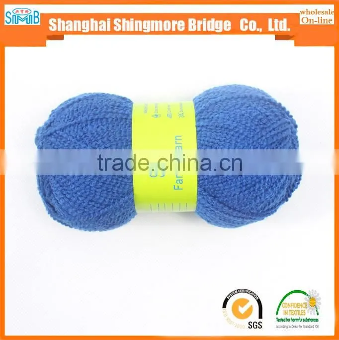china fantasy yarn supplier shingmore bridge cheap selling good quality 100 polyester tt wave yarn for hand knitting