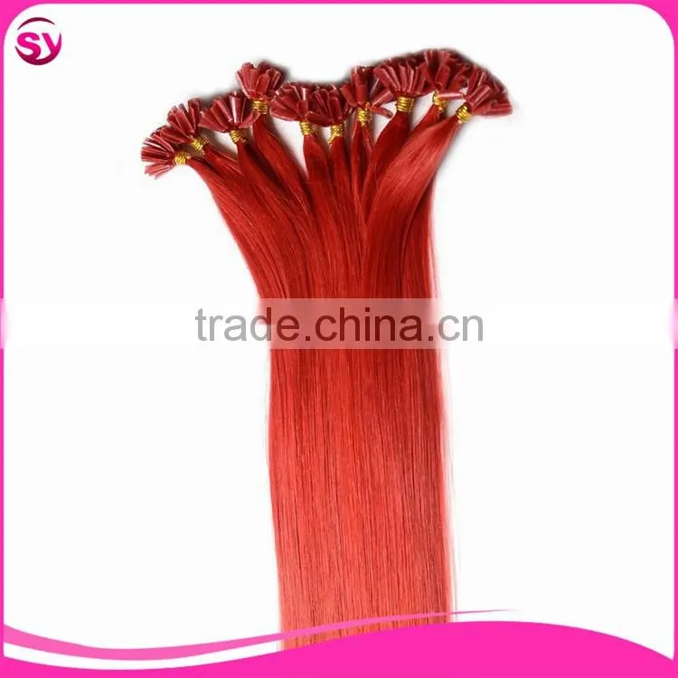 100% Keratin Fusion Italian Hair Extensions Various Colors Factory Wholoesale U Tip Italian Human Hair