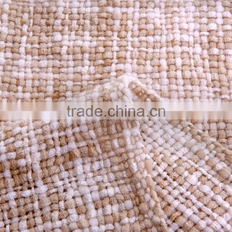 China supplier soft 100% acrylic throw blankets with tassels