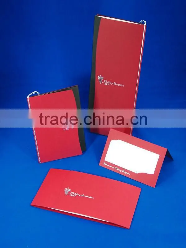 Japan Wedding Invitation Card - Participation of Japanese Wedding - 'Stylish Wine' STOCKLOT Wholesale
