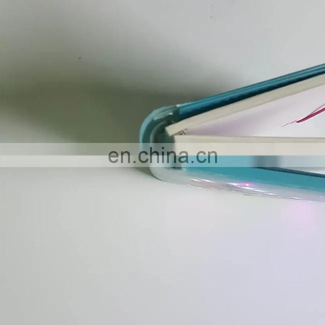 custom led light notebook / journal / diary colouring book with lock
