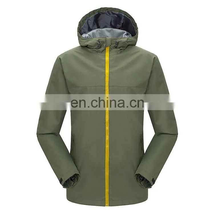 Custom unisex waterproof hooded jacket windbreaker jacket