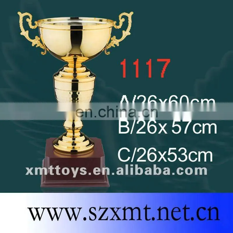 sports gold plate metal trophy cup