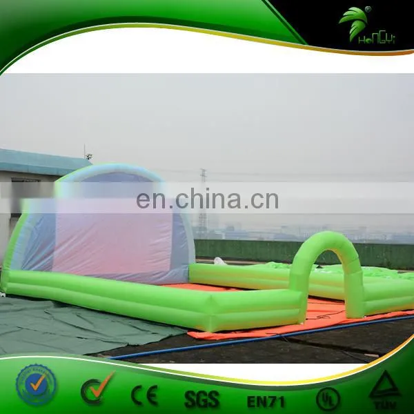 Green Inflatable Stage with Movie Screen Inflatable Customized Screen