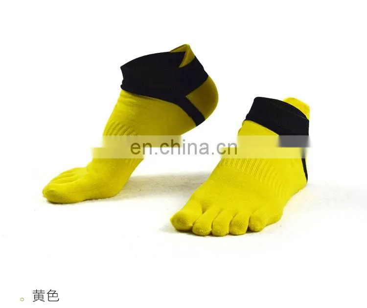 Toe Socks 100% Cotton Low Cut Five Finger Socks Athletic for Men#WZ-01