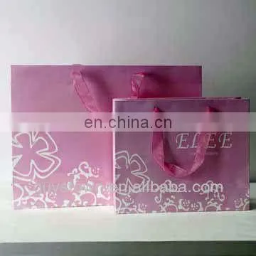 Customized Laser film paper gift bag for promotion