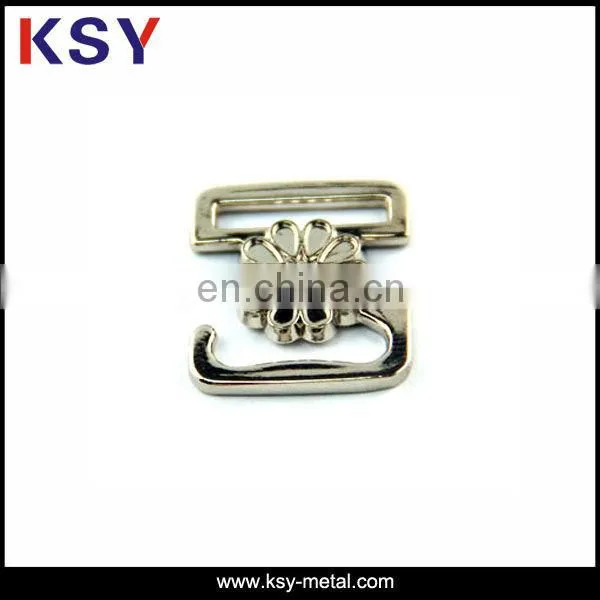 brushed antique brass mini shoe buckle with soft enamel